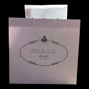 Prada Milano Medium Boutique Shopping Bag with Tissue Paper